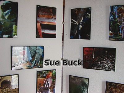 samples of work by Artists on display